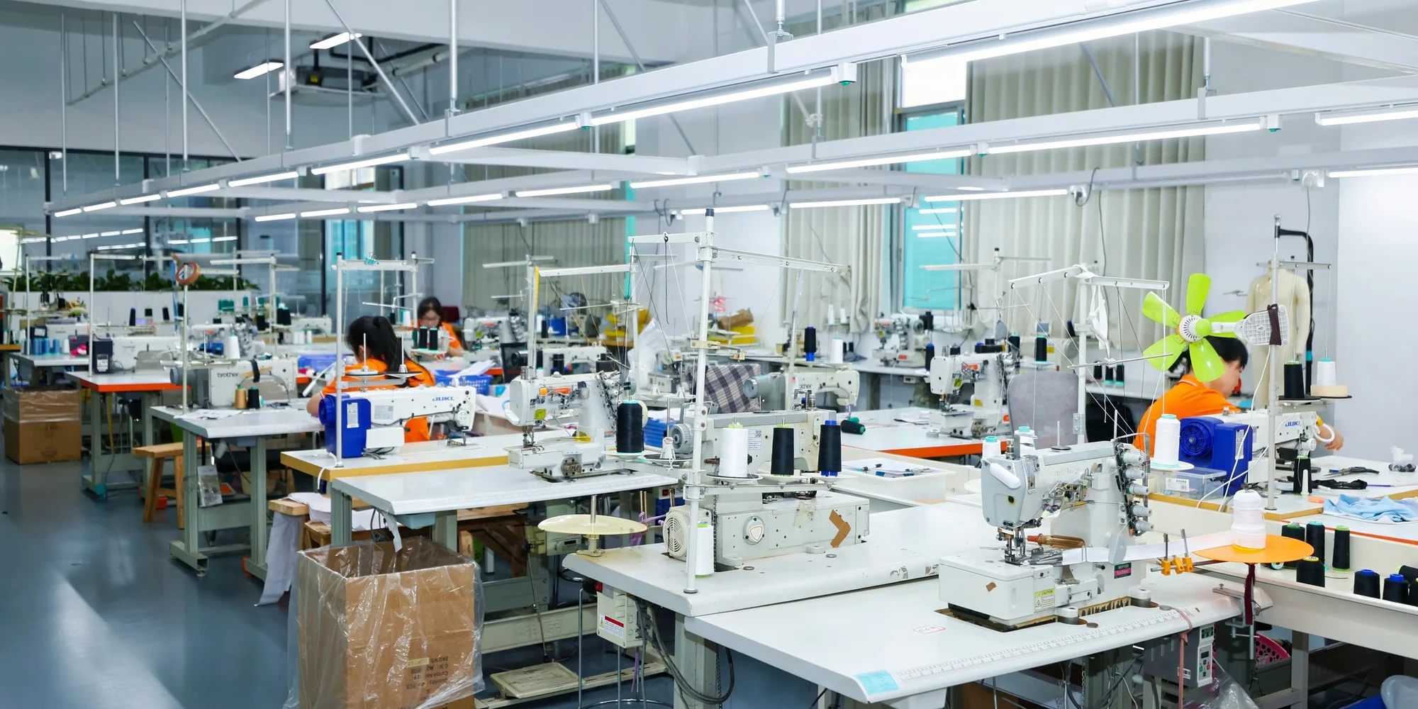 Forthright sewing production floor inside the Hangzhou factory